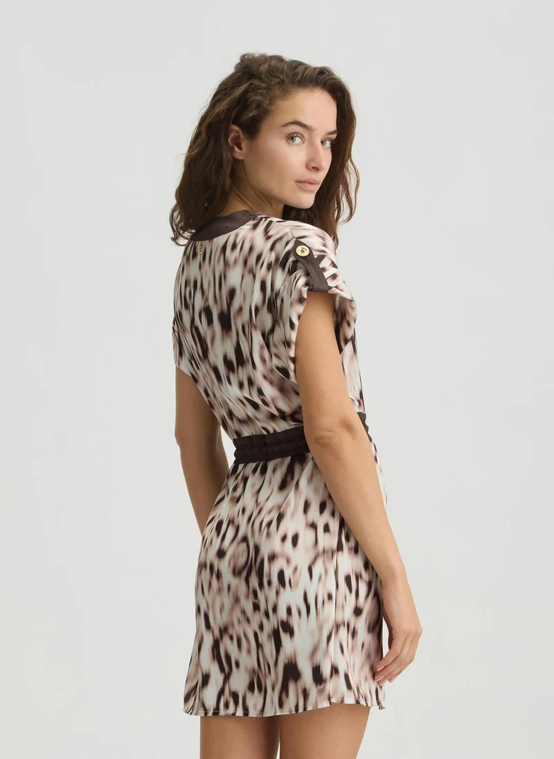 Liu Jo Printed satin dress