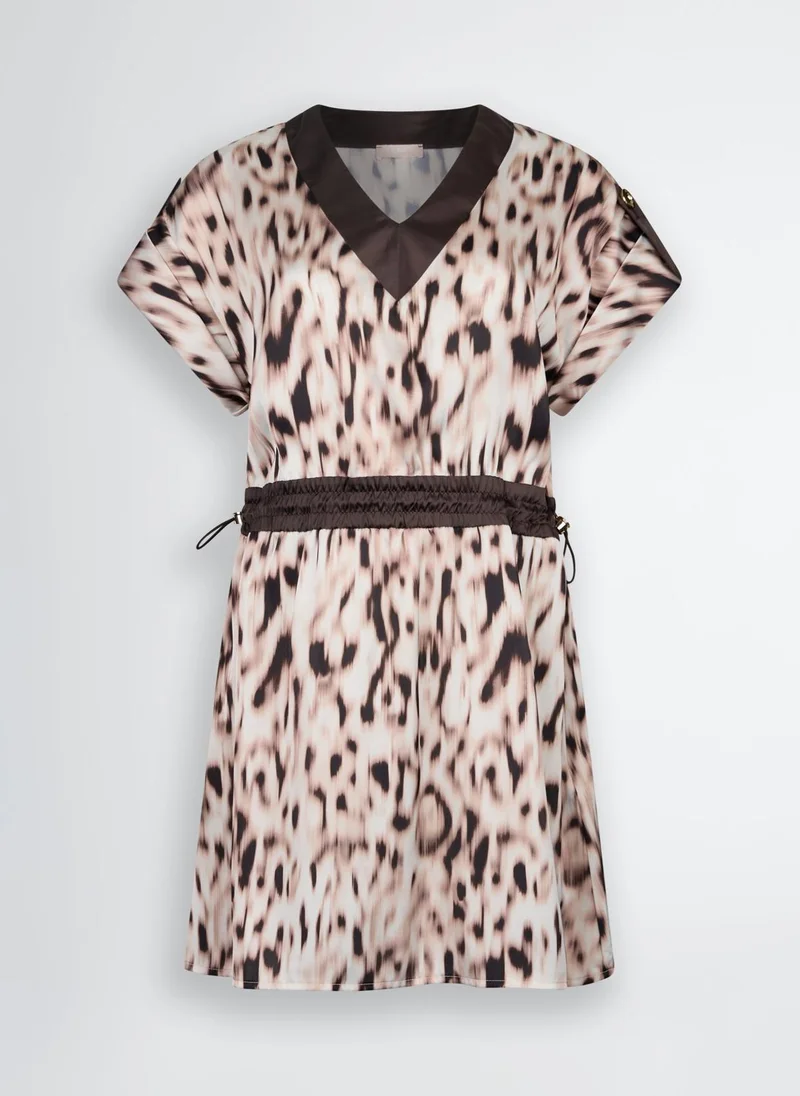 Liu Jo Printed satin dress