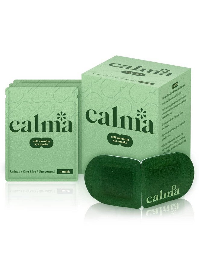 calma 16 Pack Calma Heated Eye Mask Hot Compress For Eye Fatigue Helps Relief Dry Eyes Blue Light Strain Headaches And Dark Circles (Unscented) - Image 1