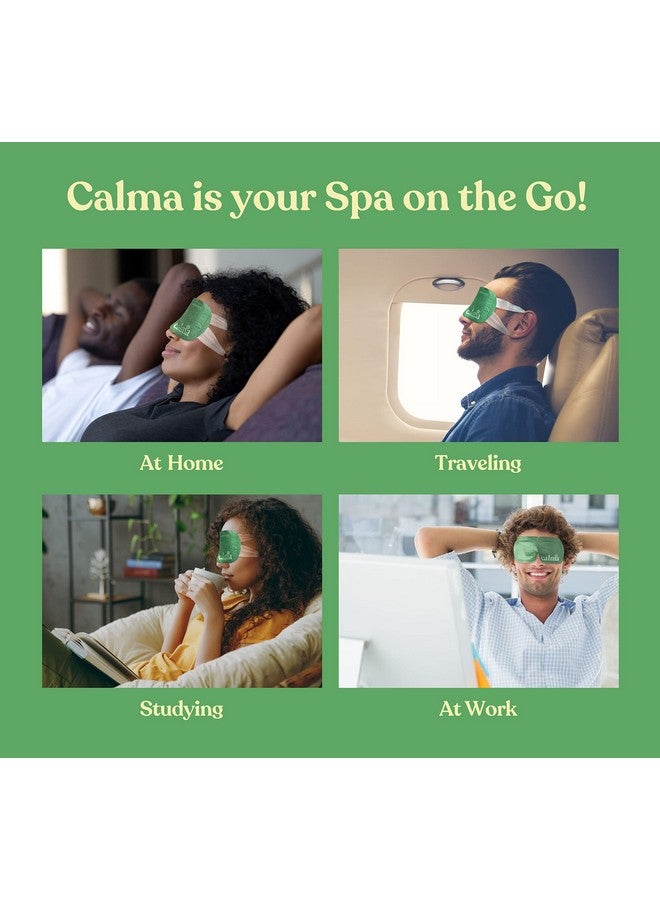 calma 16 Pack Calma Heated Eye Mask Hot Compress For Eye Fatigue Helps Relief Dry Eyes Blue Light Strain Headaches And Dark Circles (Unscented) - Image 4