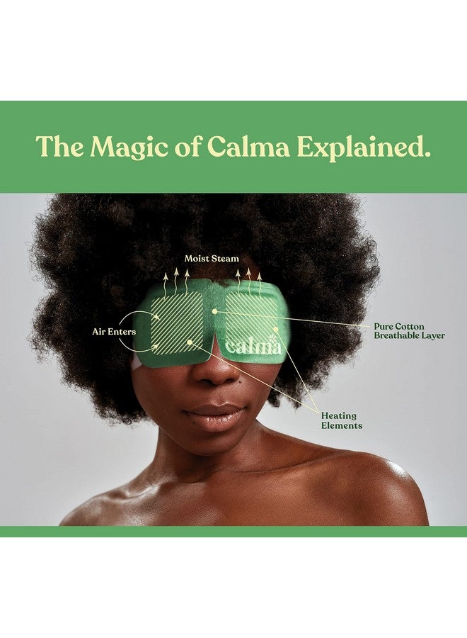 calma 16 Pack Calma Heated Eye Mask Hot Compress For Eye Fatigue Helps Relief Dry Eyes Blue Light Strain Headaches And Dark Circles (Unscented) - Image 5