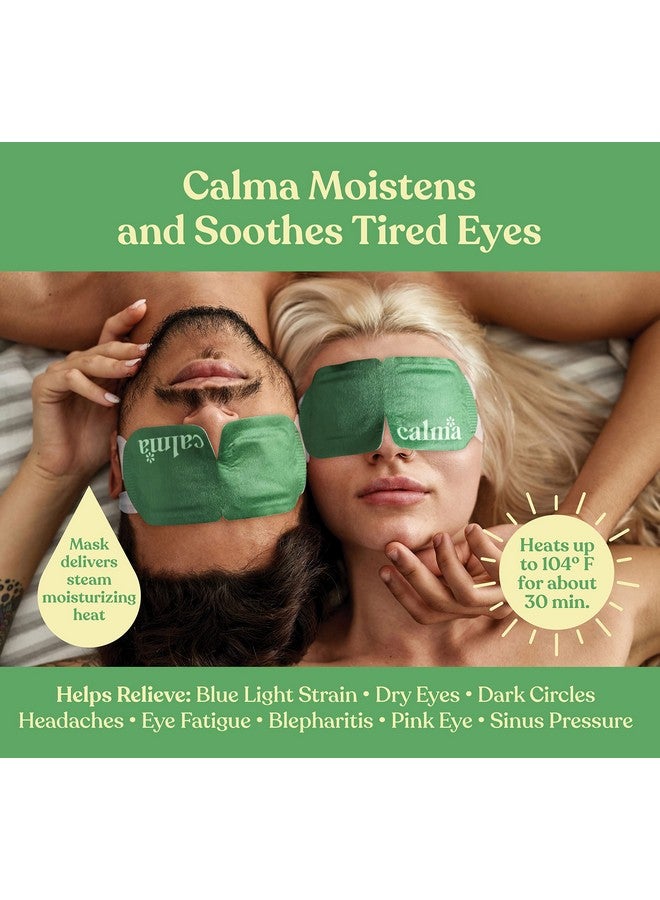 calma 16 Pack Calma Heated Eye Mask Hot Compress For Eye Fatigue Helps Relief Dry Eyes Blue Light Strain Headaches And Dark Circles (Unscented) - Image 2