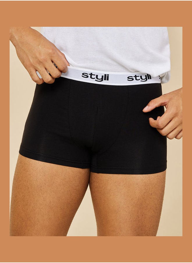 Styli - Pack of 2 - Printed Waistband Trunks - Image 1