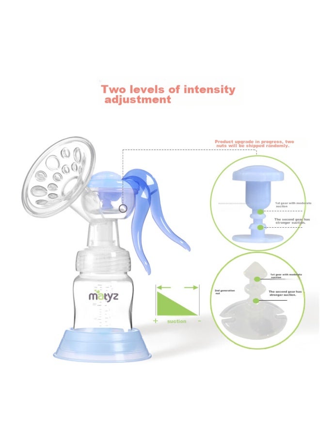 Matyz Matyz Manual Breast Pump, Portable Massage Breast Pump For Breast Milk, Mz-0919 Breast Pump - Image 5