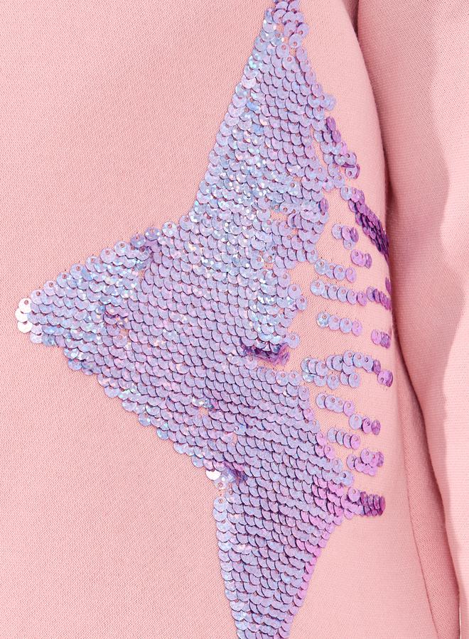 Styli Star Sequin Cuffed Sweatshirt - Image 3