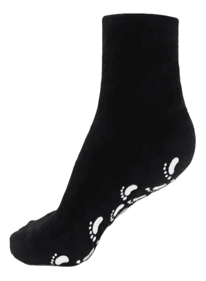 Peeruka Silicone Socks for Women and Men | Crack Heel Repair, Spa Gel Foot Hydration Socks With Vitamin | 1 Pair Black - Image 2