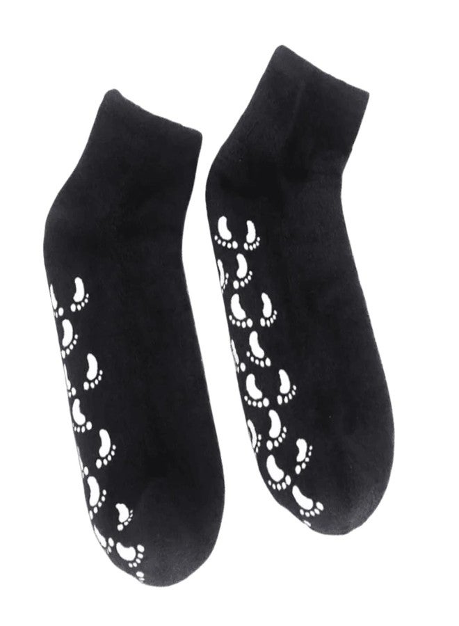 Peeruka Silicone Socks for Women and Men | Crack Heel Repair, Spa Gel Foot Hydration Socks With Vitamin | 1 Pair Black - Image 4