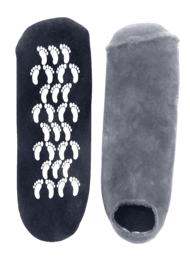 Peeruka Silicone Socks for Women and Men | Crack Heel Repair, Spa Gel Foot Hydration Socks With Vitamin | 1 Pair Black - Image 5