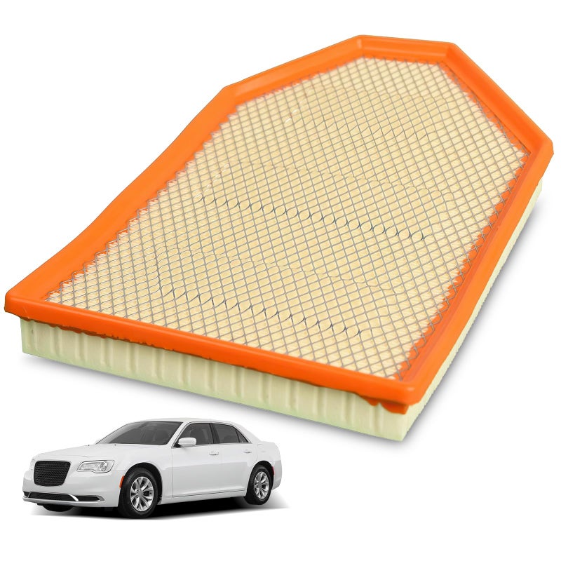 Bapmic Car Air Filter Engine Air Filter Element Compatible with Dodge Challenger Charger Chrysler 300 2011-2020 4861746AA 4861746AB