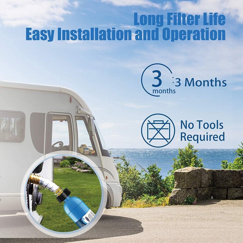 Bringpure RV Inline Water Filter with Hose Protector - Image 5