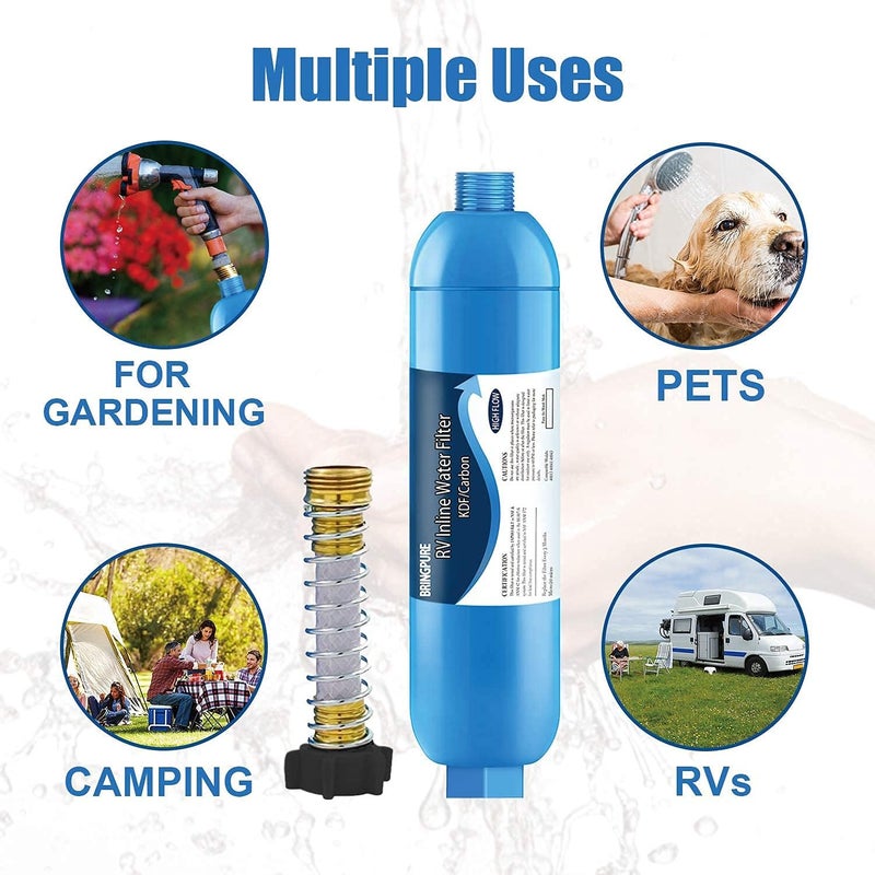 Bringpure RV Inline Water Filter with Hose Protector - Image 4