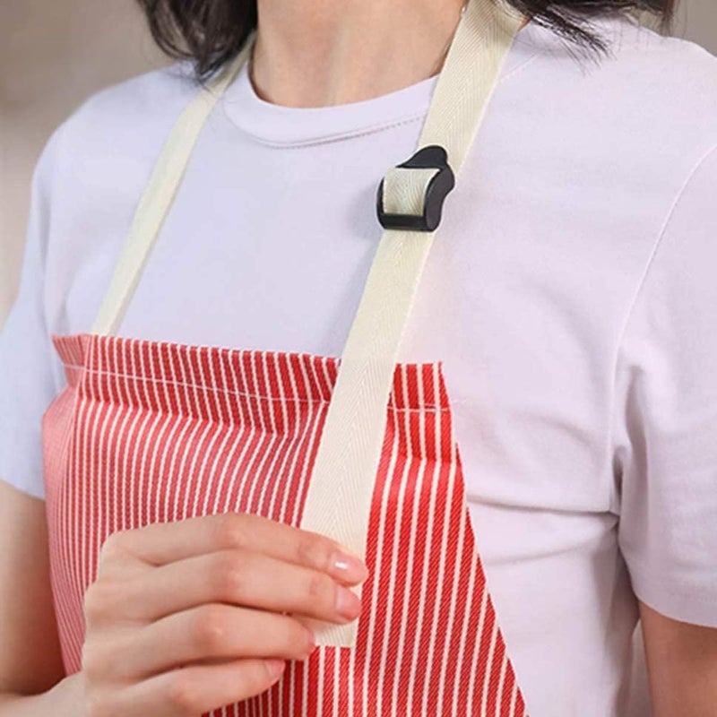 DARKFISH DARKFISH Cooking Apron Adjustable Waterproof Chef Apron with Pocket and 2 Side Coral Velvet Towels for Hands Wiping Quilt for Home Kitchen Grill Restaurant Multy Color  - Image 4