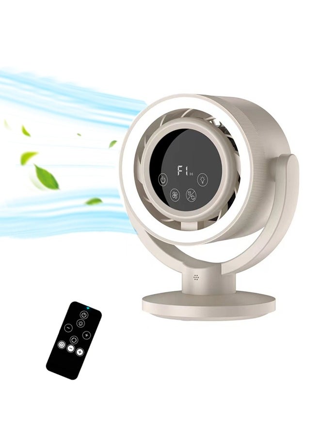 Joshberg Desk Fan,Ultra Quiet Display Portable Fan,4 Speed Adjustment,12H Timer & Night Light,Touch Screen Control , Desk Fan with Remote Control for Office, Living Room, Bedroom  - Image 1