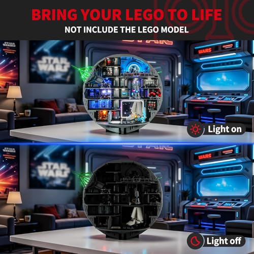 BRIKSMAX 20 Light Kit Compatible with Lego Star Wars Death Star 75419 Building Sets LED Lighting Kits Accessories Only CableHiding Tech for Display Gifts Collectors - Image 5