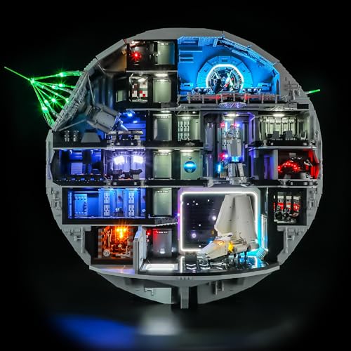 BRIKSMAX 20 Light Kit Compatible with Lego Star Wars Death Star 75419 Building Sets LED Lighting Kits Accessories Only CableHiding Tech for Display Gifts Collectors - Image 1