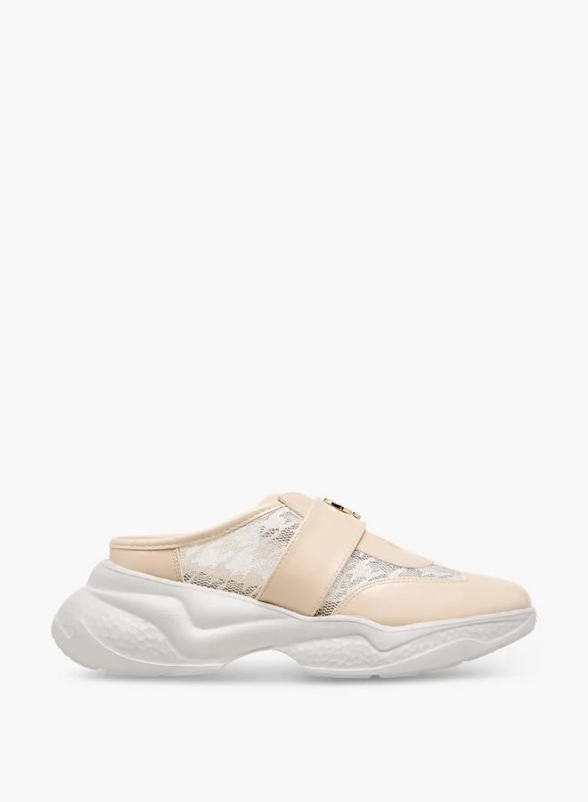 Celeste BEIGE Women'S Mesh Textured Slip-On Sneakers for Women | Best Price UAE