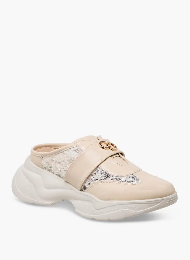 Celeste BEIGE Women'S Mesh Textured Slip-On Sneakers for Women | Best Price UAE