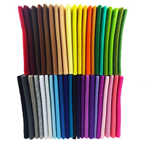flic-flac 42pcs1.4mm Thick Soft Felt Fabric Sheet Assorted Color Felt Pack DIY Craft Sewing Squares Nonwoven Patchwork (15cm * 15cm) - Image 5