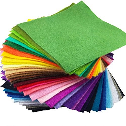 flic-flac 42pcs1.4mm Thick Soft Felt Fabric Sheet Assorted Color Felt Pack DIY Craft Sewing Squares Nonwoven Patchwork (15cm * 15cm) - Image 3