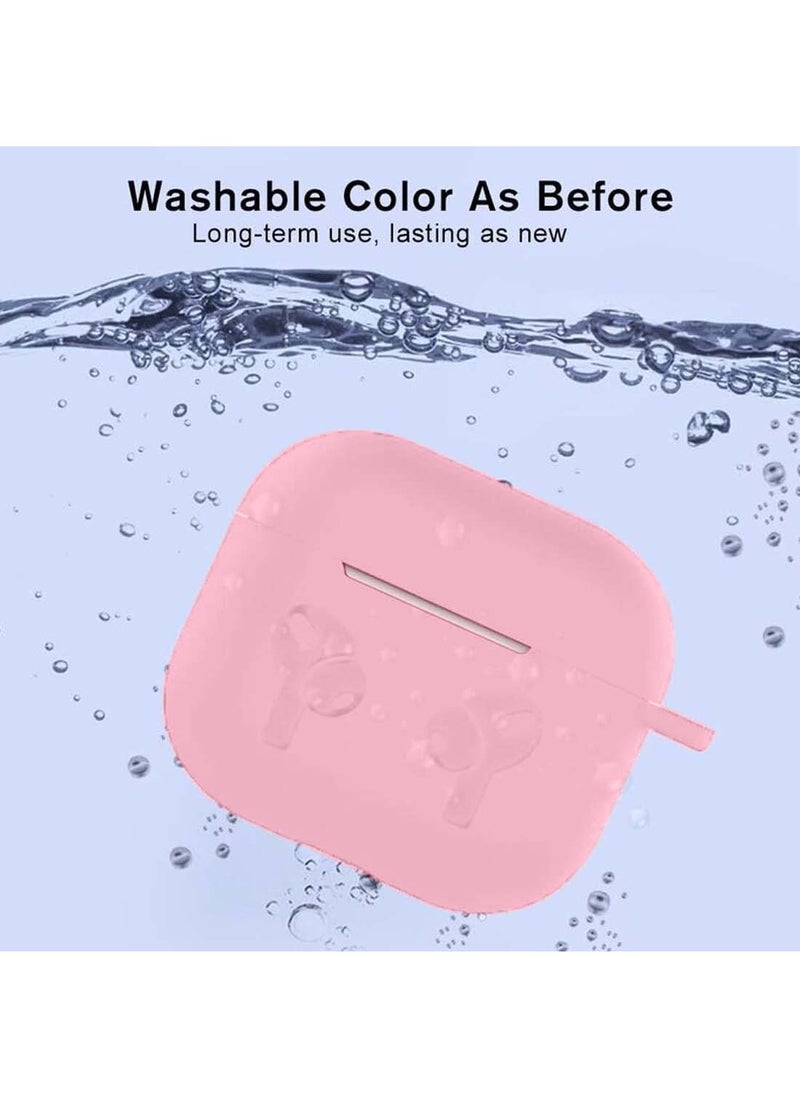 Wtech AirPods Case Protective Liquid Silicone Skin Cover Case Compatible with Apple AirPods 4 - Baby Pink  - Image 4