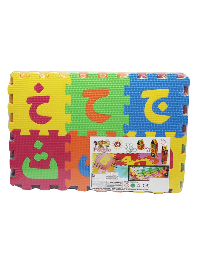 طَقم أحجية أرضية خشبية بتصميم شخصيات من 36 قطعة