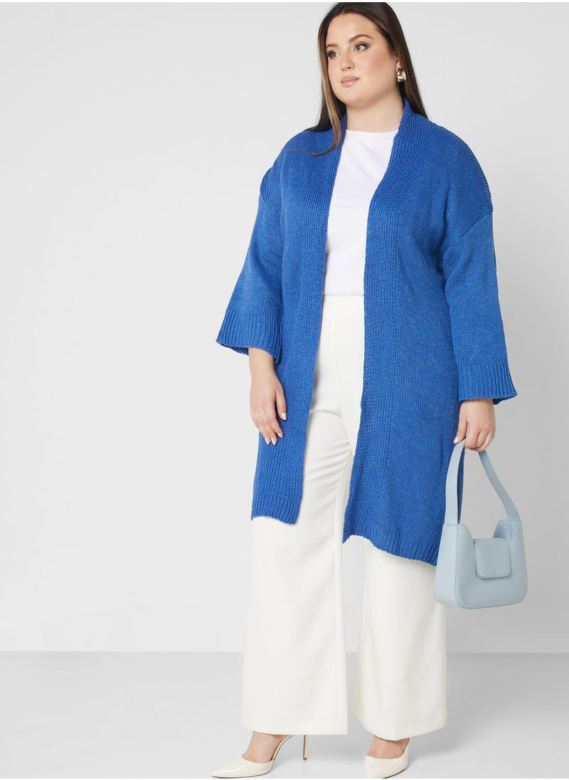 Ella Plus - Open Front Longline Cardigan - Image 1