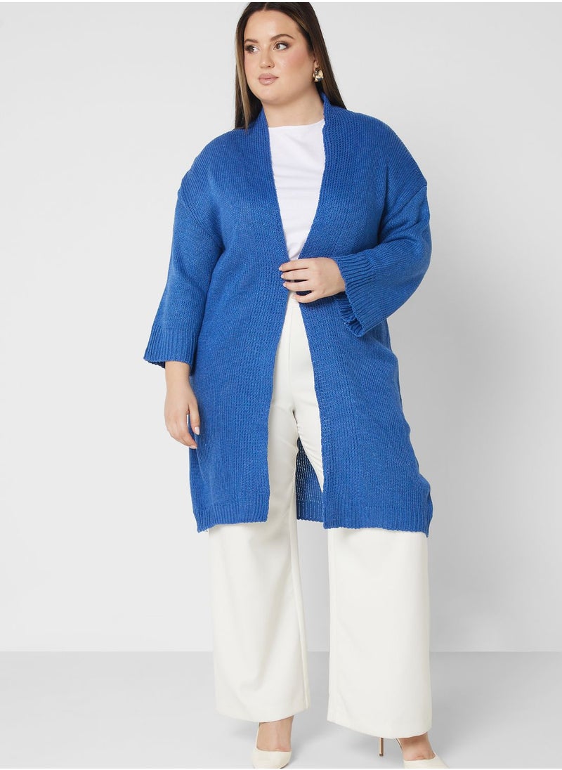 Ella Plus - Open Front Longline Cardigan - Image 1