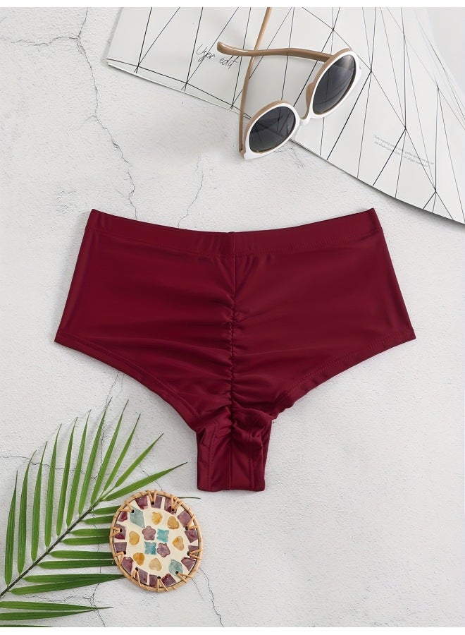 Europe And The United States New Ladies Hip Shorts Solid Color Leggings  Hot Shorts Women