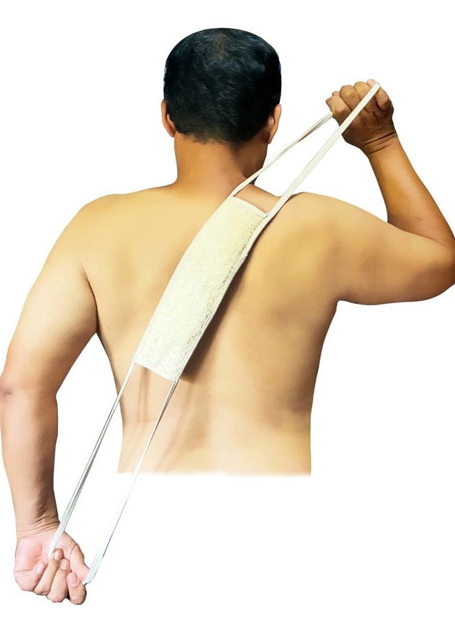 Plai Na Natural Loofah 2 Layers Back Scrubber Sponge Body for Shower Back Exfoliator Exfoliating Scrubber Deep Clean - Image 2