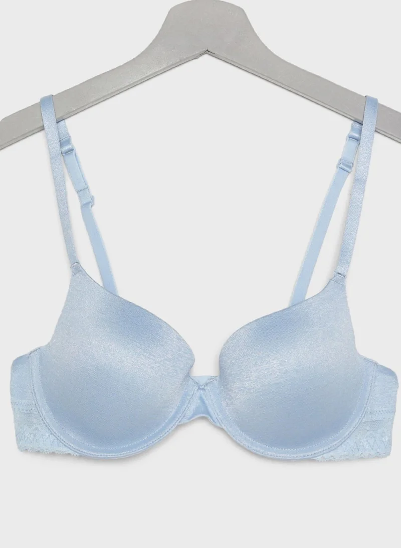 Dorina Shimmer Lace Insert Bra