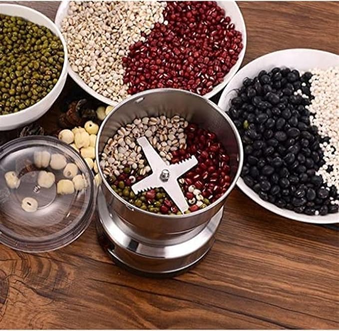 Acorn Crafts مطحنة توابل وقهوة كهربائية من أكورن كرافتس | شفرة وكوب من الفولاذ المقاوم للصدأ | وعاء قابل للفصل | سهل التنظيف - Image 2