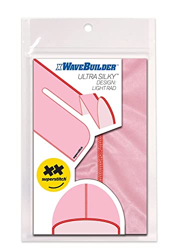 Superstitch Supersilky Ultra Silky Durag x Wavebuilder | 30+ Styles Premium Designer Durags for Men | 360 Waves | Pink and Red (Light Rad Pink with Red Edges) - Image 3