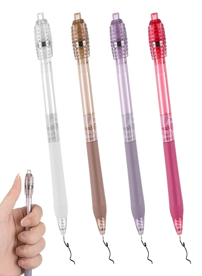 Yuanchu 4Pcs Fidget Rotating Gel Pens, Stress Relief Pen 0.5mm Fine Point Black Ink Ballpoint Pen Rotating Gel Pens Quick Dry Fine Point Smooth Writing Ballpoint Pen for Writing Drawing School Office - Image 1