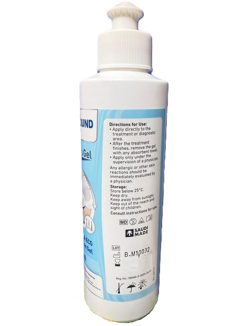 إس بي أي الترا ساوند جل الموجات الصوتية الباكتيريوستاتيك ناقل حركة عالي اللزوجة  ومضاد للجراثيم لأجهزة الموجات فوق الصوتية والدوبلر والشاشات أنبوب 250 مل ( شفاف عديم اللون ) - Image 4