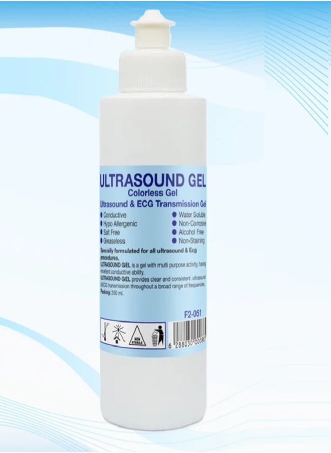 SPI Acoustic Wave Gel Bacteriostatic for Ultrasound and Doppler Machines and Monitors Tube 250 ml ( Colorless)  - Image 2