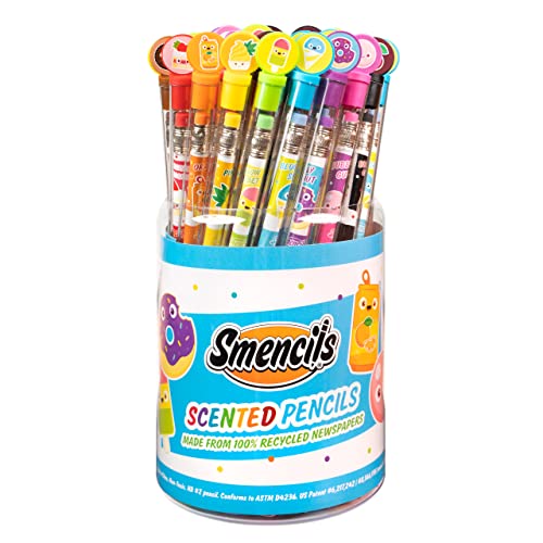 Scentco Graphite Smencils Cylinder - HB #2 Scented Pencils, 50 Count, Gifts for Kids, Party Favors, Classroom Rewards - Image 2