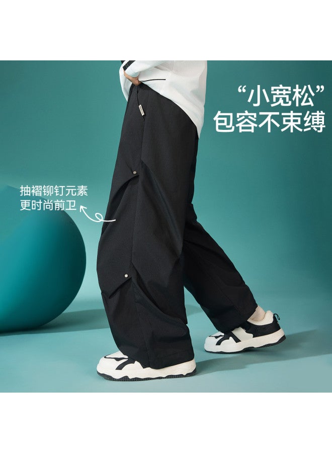 ASK JUNIOR Children's Pants Autumn Boys Straight Leg Cargo Pants Long Pants Rivet Running Sport Casual Pants Teenagers - Image 3