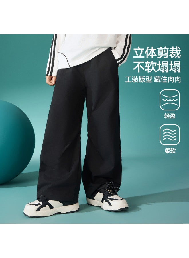ASK JUNIOR Children's Pants Autumn Boys Straight Leg Cargo Pants Long Pants Rivet Running Sport Casual Pants Teenagers - Image 4