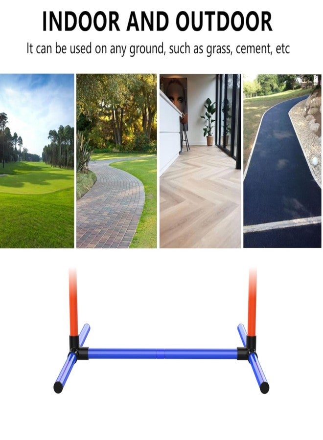 mioule Dog Agility Training Jumping Hoop for Small Medium Dogs, Adjustable Height Pet Exercise Equipment for Outdoor Backyard (Weave Poles) - Image 5