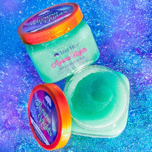 Tree Hut Aurora Nights Shea Sugar Scrub, Exfoliating, Hydrating & Moisturizing Body Scrub with Shea Butter & Nourishing Essential Oils, Smooth & Soften Skin, 18 oz - Image 2