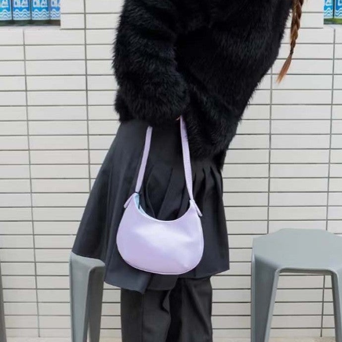 Nylon Crescent Shoulder Bag - Image 1
