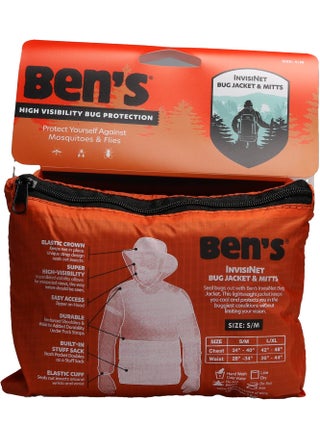 Ben's InvisiNet Bug Jacket & Mitts - Durable & Comfortable Insect Protection for Outdoor Activities - Fine Mesh Bug Net with High-Visibility - S/M - pzsku/ZF506EE80696620BB1054Z/45/_/1744284330/b30e51d4-ebbd-4397-b378-28c512a28a51