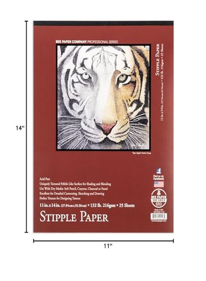 Bee Paper Company Bee Paper - 11"x 14" Stipple Texture Paper Pad, 25 Sheets - Image 3