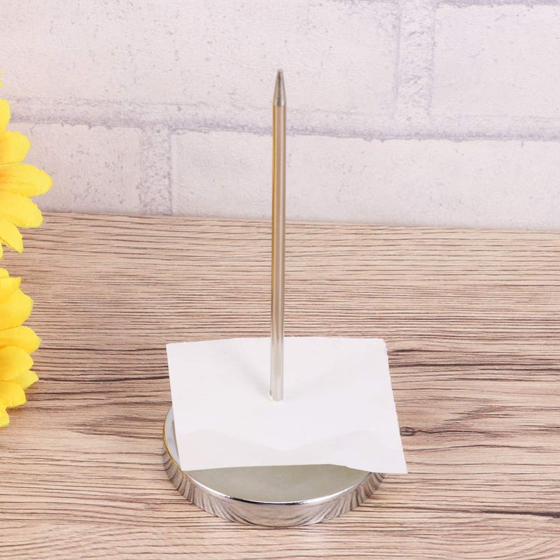 4Pcs Metal Restaurant Menu Fork Holder Stainless Steel Receipt Ticket Organizer - Image 4