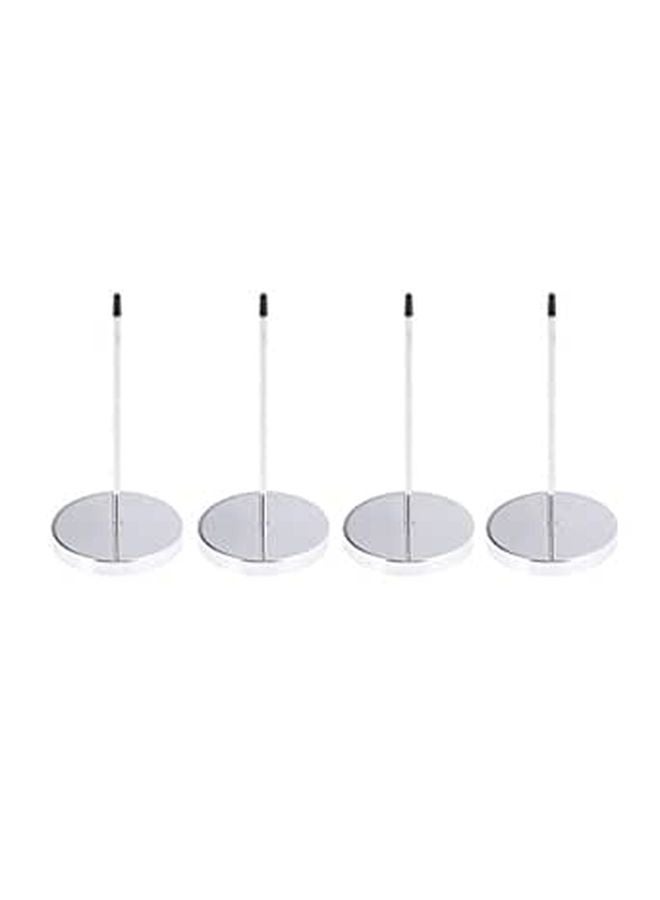 4Pcs Metal Restaurant Menu Fork Holder Stainless Steel Receipt Ticket Organizer - Image 1