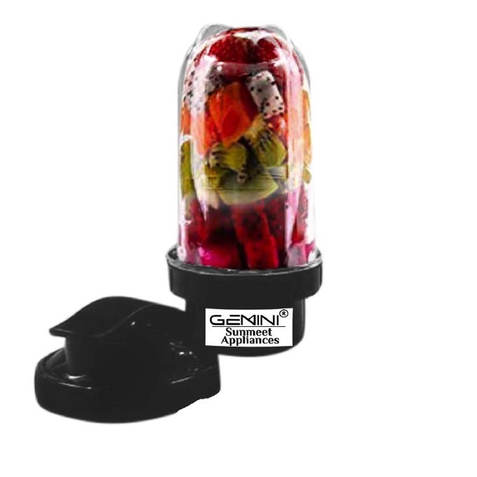 BIG BULLET JAR FOR MIXER GRINDER JAR 530 ML WITH GYM SIPPER CAP BLACK NSA105
