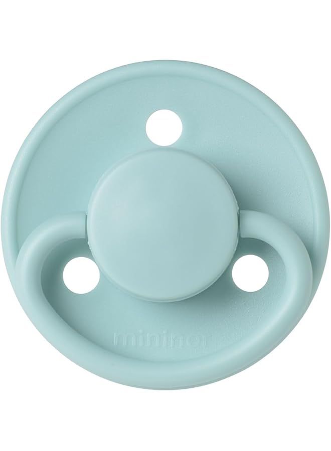 Mininor Round Pacifier Silicone 0M Cool Mint