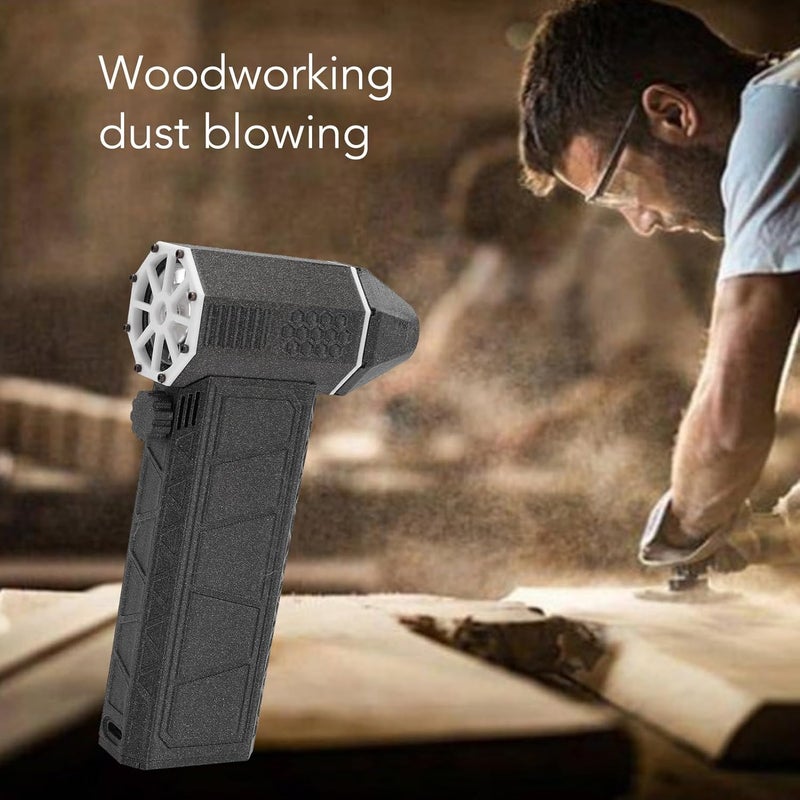 Wisoqu Jet Dry Blower, 200000RPM 52m / S Stepless Speed Electric Air Duster, Cordless Air Blower Type C QC15W Fast Charge, Mini Blower Fan for Car Computer Keyboard Lens Outdoor - Image 2