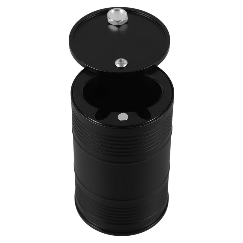 Portable Car Ashtray Aluminum Alloy Smokeless Ash Holder Fits Cup Holders - Image 2