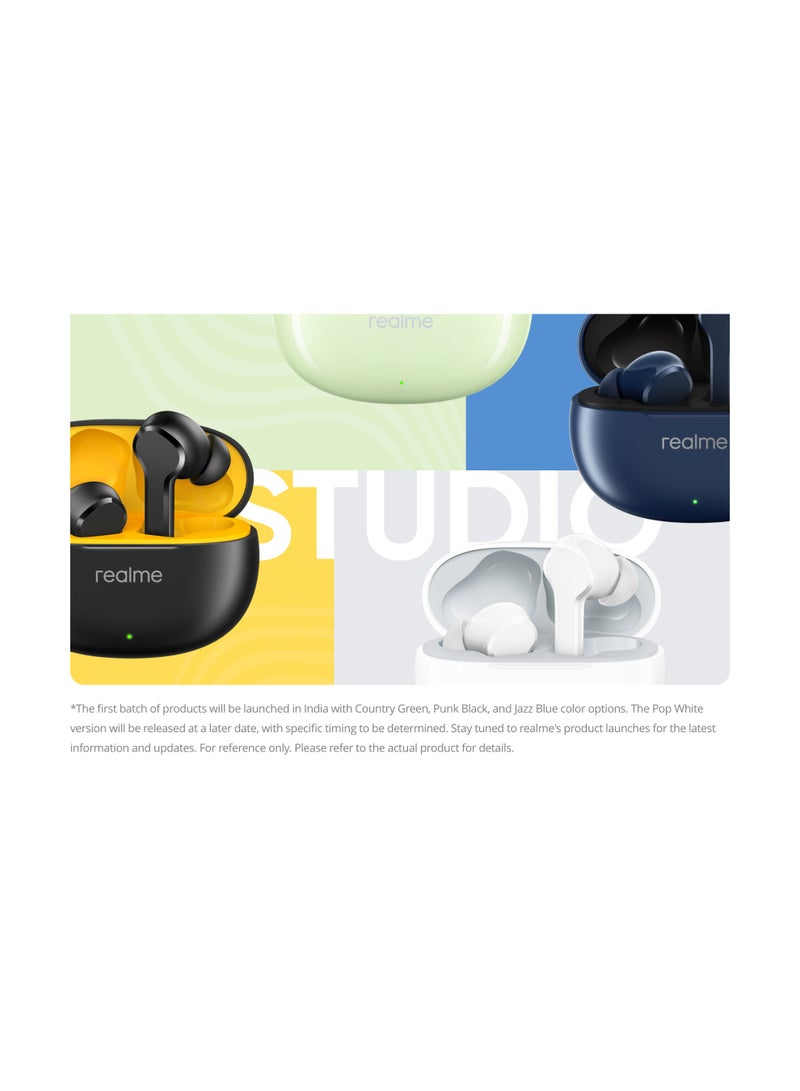 realme T110 True Wireless Bluetooth Earbuds - Black - Image 3